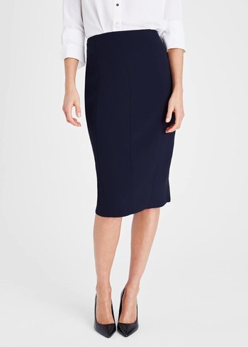 Phase Eight Isabella City Skirts Navy Canada | QOAGYU-061